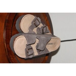 New Orado Platform Suede Sandals Soft Cork Footbed Boho Shoes Womens 12 43 Beach